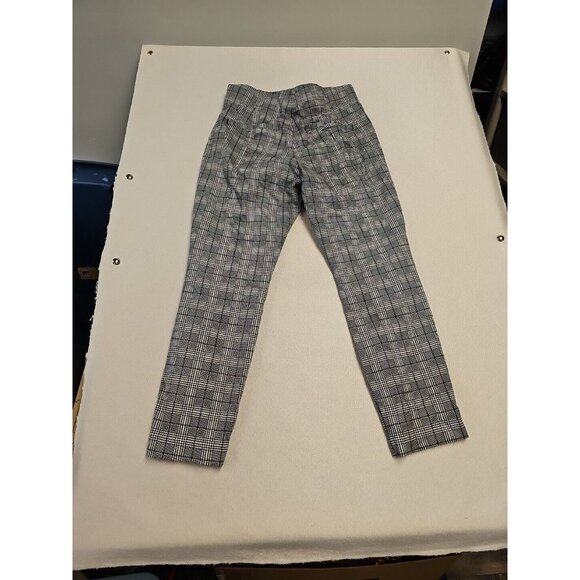 OLD NAVY Pixie Cropped Ankle Side Zip Plaid High Rise Pants - Women's Size 10 - Picture 8 of 9